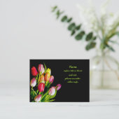 チューリップ絵画ズ – オリジナルフラワーアート 名刺 (スタンド正面)