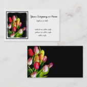 チューリップ絵画ズ – オリジナルフラワーアート 名刺 (正面/裏面)