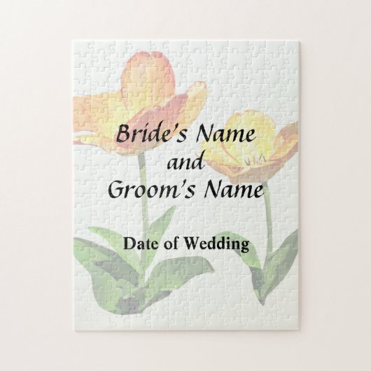 チューリップ背が高く短結婚い製品 ジグソーパズル (縦)