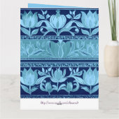 チューリップ胸 – 名前の日カード カード (裏面)