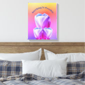 チューリップ花なら何でもでき感動的る キャンバスプリント (インサイチュ (寝室))