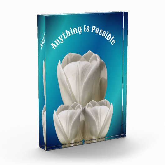 チューリップ花なら何でもでき感動的る フォトブロック (左)