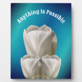 チューリップ花なら何でもでき感動的る フォトプラーク (正面)