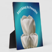 チューリップ花なら何でもでき感動的る フォトプラーク (側面)