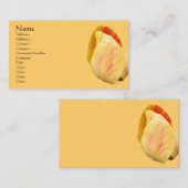 チューリップ花びらフラワービジネスカード 名刺 (正面/裏面)