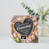 チューリップ花ベビーSNS発表 招待状 (スタンド正面)