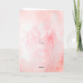 チューリップ花同情カードロス葬儀記念 カード (裏面)