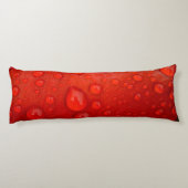 チューリップ花弁の雨滴のクローズアップ ボディピロー (裏面)