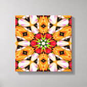 チューリップ花束パターン キャンバスプリント (正面)