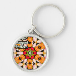 チューリップ花束パターン キーホルダー