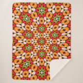 チューリップ花束パターン シェルパブランケット (正面)