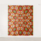 チューリップ花束パターン タペストリー (正面)