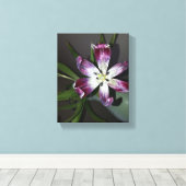 チューリップ花 キャンバスプリント (インサイチュ (ウッドフロア))