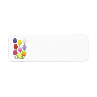 チューリップ花 ラベル