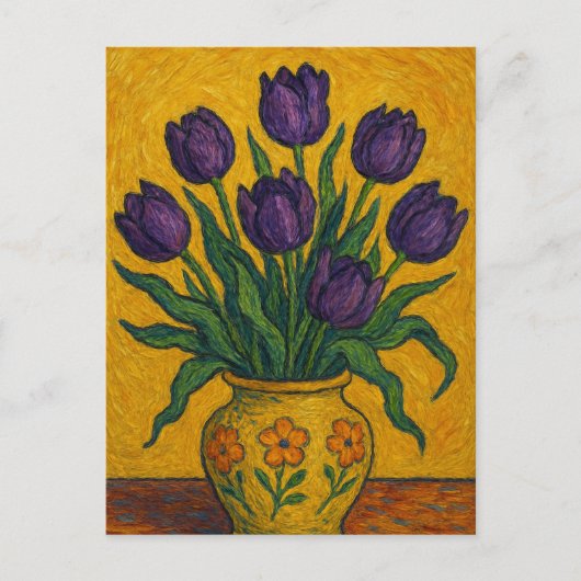 チューリップ葉書 ポストカード (正面)