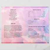 チューリップ葬儀テンプレート (裏面)