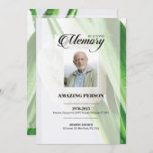 チューリップ葬儀祈りの言葉カードテンプレート (正面/裏面)