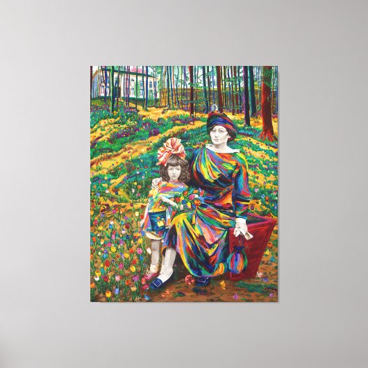 チューリップ記憶 キャンバスプリント (正面)