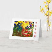 チューリップ誕生日カード カード (黄色い花)