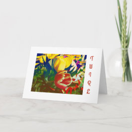 チューリップ誕生日カード カード