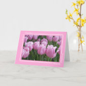 チューリップ誕生日カード カード (黄色い花)