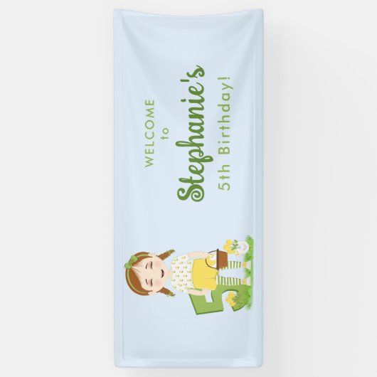 チューリップ誕生日 横断幕 (縦)