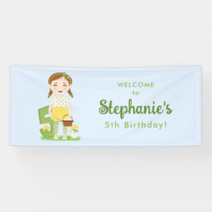 チューリップ誕生日 横断幕