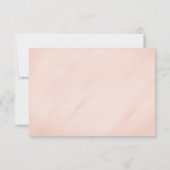 チューリップ赤面ピンク春の結婚式RSVP 出欠カード (裏面)