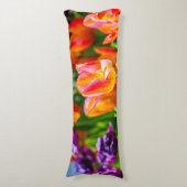 チューリップ魅惑的なオレンジ ボディピロー (正面縦)