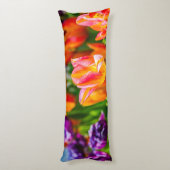 チューリップ魅惑的なオレンジ ボディピロー (裏面 (縦))