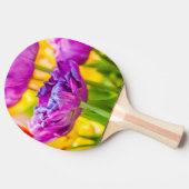 チューリップ魅惑的なダークピンク 卓球ラケット (横)