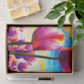 チューリップ鮮やかカラフルデコページ 薄葉紙 (ギフト)