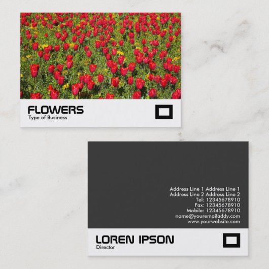 チューリップ02 名刺 (正面/裏面)