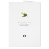 チューリップ100番目の誕生日カード (裏面)