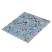 チューリップ・アネモネス（青と白）  タイル (側面)