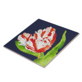 チューリップ・エステラ・リニェルトが陶磁器タイル上に タイル (側面)