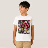 チューリップ カラフルなお花 イースター 春 Tシャツ (正面フル)