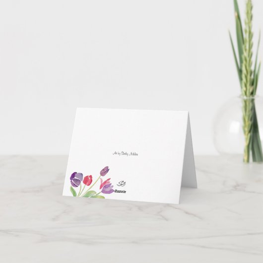 チューリップ カード (裏面)