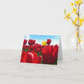 チューリップ カード (黄色い花)