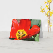 チューリップ、カード カード (黄色い花)