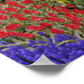 チューリップ、グレープハイアシン、ダフォジル ポスター (角)