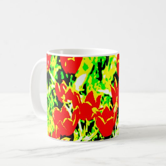 チューリップ コーヒーマグカップ (正面左)