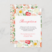 チューリップ&ダフォジル春の結婚式 エンクロージャーカード (正面/裏面)