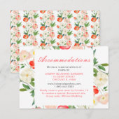 チューリップ&ダフォジル春の結婚式 エンクロージャーカード (正面/裏面)