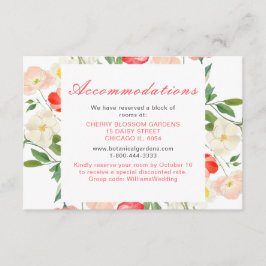 チューリップ&ダフォジル春の結婚式 エンクロージャーカード