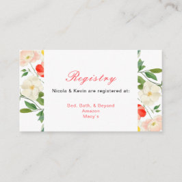 チューリップ&ダフォジル春の結婚式 エンクロージャーカード