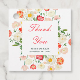 チューリップ&ダフォジル春の結婚式 フェイバータグ