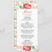 チューリップ&ダフォジル春の結婚式 メニュー (正面/裏面)