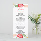 チューリップ&ダフォジル春の結婚式 メニュー (スタンド正面)