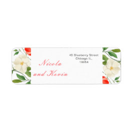 チューリップ&ダフォジル春の結婚式 ラベル